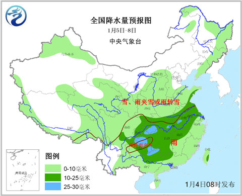 全國降水量預(yù)報(bào)圖